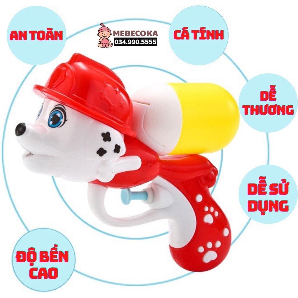 Súng phun nước cho bé, súng đồ chơi cao cấp hình chú chó cứu hộ, Vịt con cute loại CAO CẤP