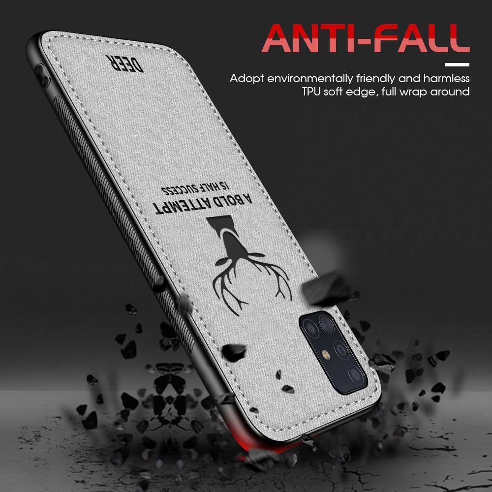 Ốp điện thoại vải mềm chống sốc in hình hươu vintage cho Xiaomi Mi 11T Pro 11 Lite 5G NE