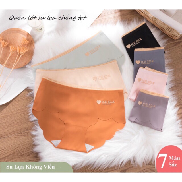 Quần Lót Su Lụa Viền Sóng Chống Tụt Silk