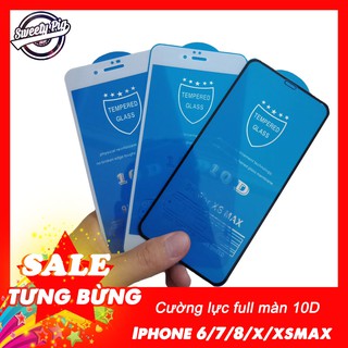 💥HOT💥KÍNH CƯỜNG LỰC 10D FULL MÀN IPhone 6/7/8/X/XSMAX