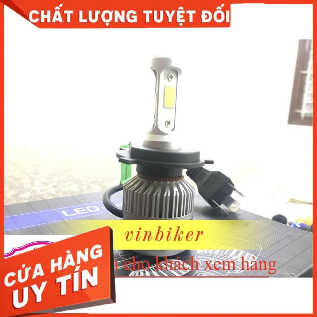 Đèn Pha C6 3 Tim Led Chân H4 Chính Hãng! < Giá 1 Bóng > - Bảo Hành 6 Tháng!