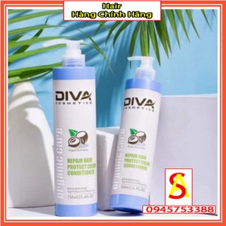 Cặp dầu gội dầu xả giữ mầu diva * 750ml