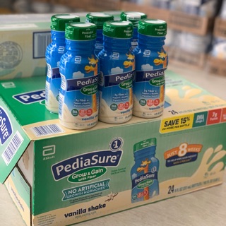 Sữa Nước Pediasure Grow & Gain With Fiber Vani 24 chai 237ml