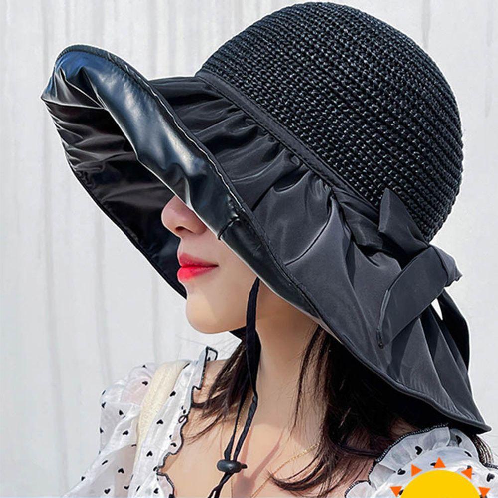 Nón Cối Rộng Vành Chống Tia UV Thiết Kế Nhỏ Gọn Thời Trang Xuân Hè