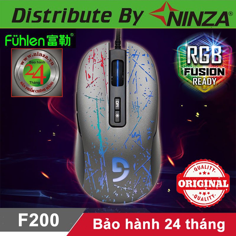 Chuột gaming Fuhlen F200 3200DPI ♥️Freeship♥️ Chuột chơi game Fuhlen F200 - Fuhlen G90