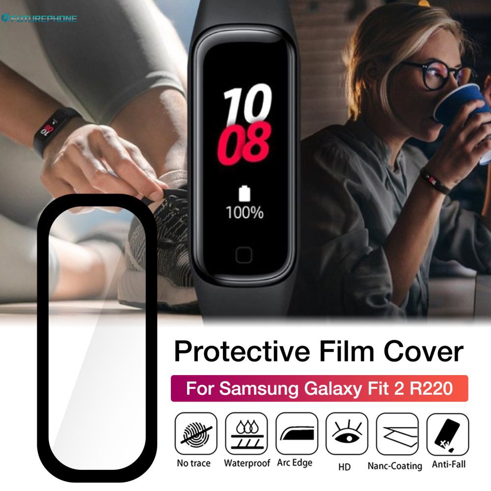 Ốp Bảo Vệ Màn Hình Đồng Hồ Thông Minh 3D Viền Cong Cho Samsung Galaxy Fit 2 R220 Samsung Gear Fit 2 Pro Dây Đeo Thay Thế Cho Galaxy Fit 2 2