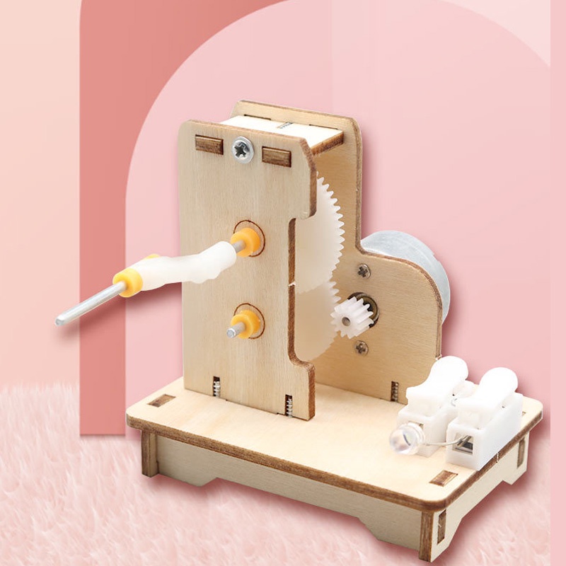 Đồ chơi trẻ em Thí Nghiệm Khoa Học Gồm Máy Phát Điện Mini Và Mô Hình DIY Cho Bé