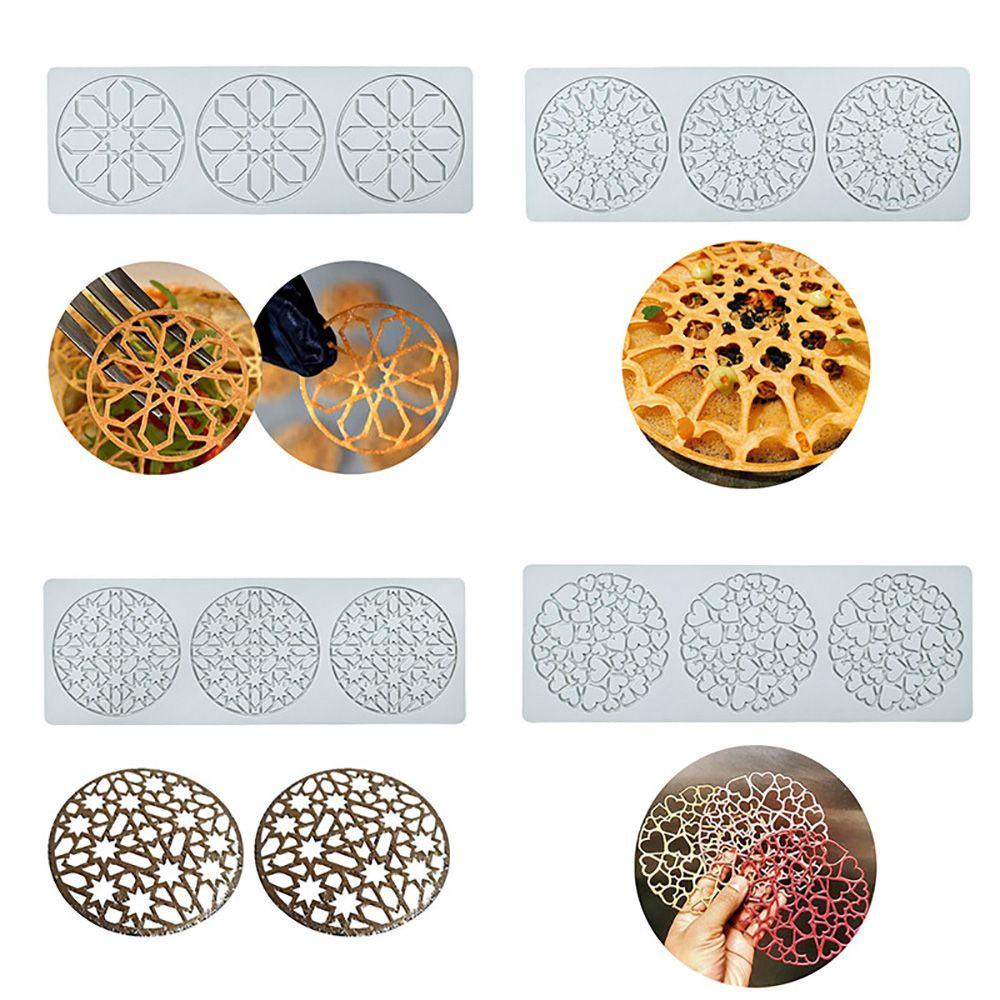 Khuôn Làm Bánh Kẹo Mềm / Sô Cô La Họa Tiết Ren 3D Tiện Lợi Dành Cho