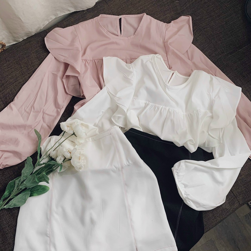 Set Áo Somi tone Pastel mix Chân Váy Chữ A tà xẻ Siêu Xinh Basic JULIE DRESS PHS1079 | BigBuy360 - bigbuy360.vn