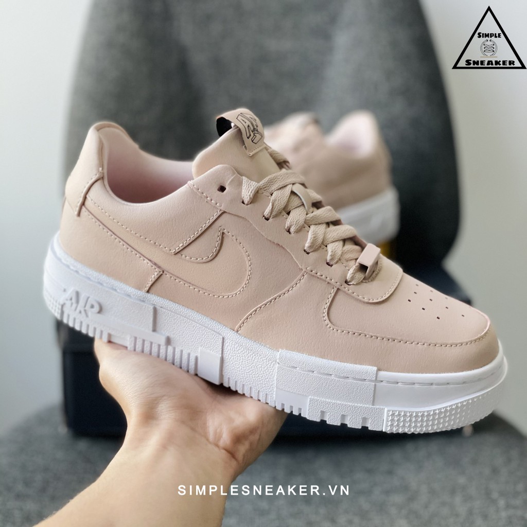 Nike Air Force 1 Pixel FREESHIP Giày Nike Auth - Nike AF1 Pixel Beige Pink Chính Hãng