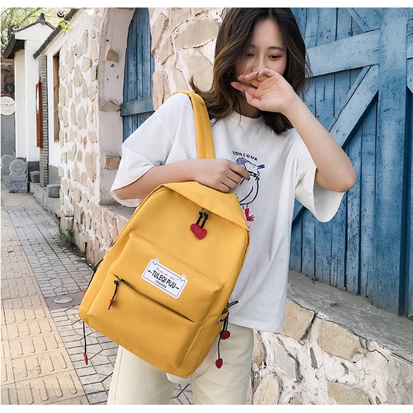 [ BLACKFRIDAY ] Bộ Set Balo laptop du lịch đi học mini nữ đẹp NIKO kèm túi bút, túi xách và túi đeo chéo BL59 - Hà Nội