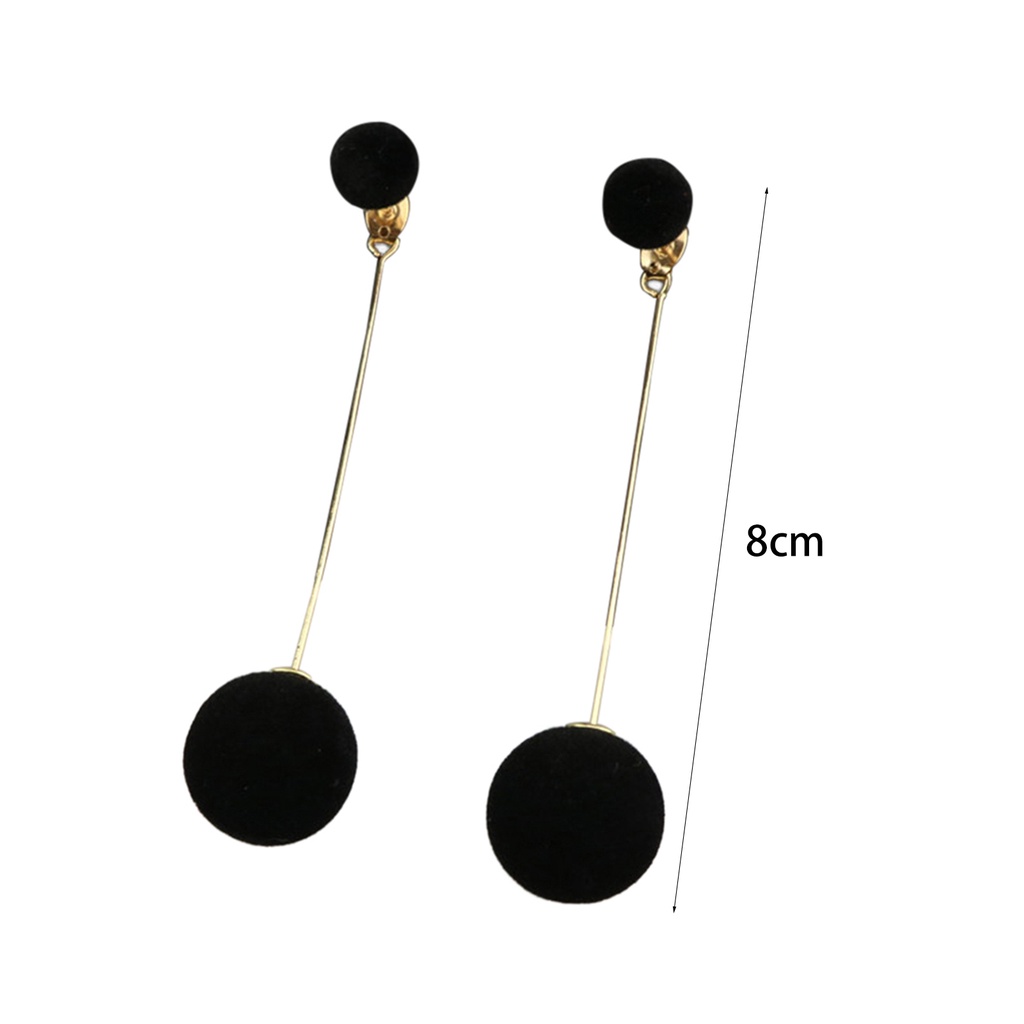 Đôi bông tai dáng rơi họa tiết bông tròn kiểu dáng thời trang cho nữ