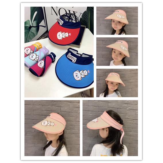 Lovely solid color wide-brimmed hat for babies