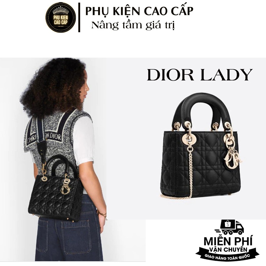 [FULL BOX HÃNG UY TÍN CHẤT LƯỢNG] Túi xách nữ, túi đeo chéo DIOR LADY hàng hiệu cao cấp, chất da XỊN XÒ , chống xước, ch