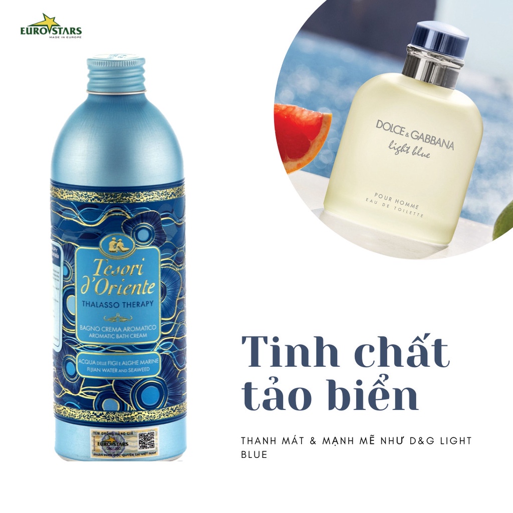 Sữa Tắm Xích Nước Hoa Tesori Tinh Chất Tảo Biển Thalasso Therapy 250ml - 500ml