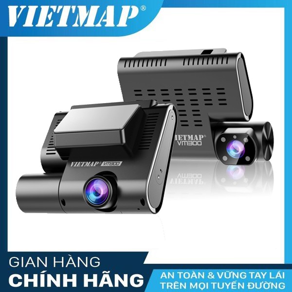 Camera hành trình Vietmap VM300 giám sát trực tuyến – Đạt chuẩn Nghị định 10 tặng kèm thẻ nhớ 128Gb - Class10