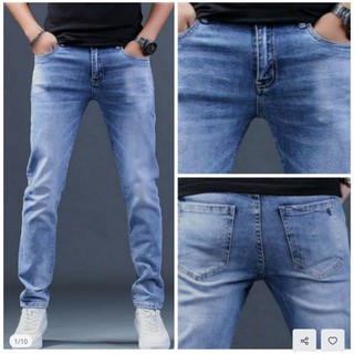 quần jean nam co giãn dáng côn cao