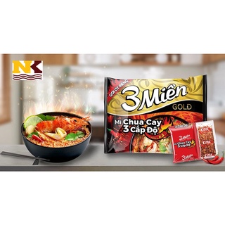 UNIBEN mì 3 miền gold chua cay 3 cấp độ 75g x 30 gói