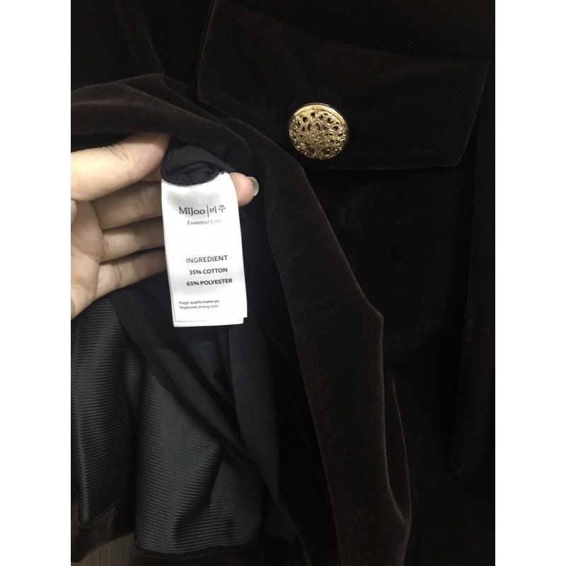 Chân váy nhung hàn