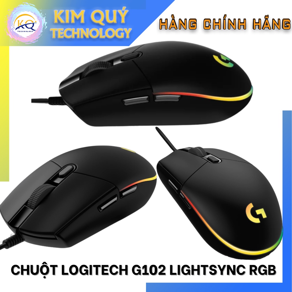 Chuột chơi game Logitech G102 Lightsync RGB - Hàng Chính Hãng - Bảo Hành 12 Tháng 1 Đổi 1