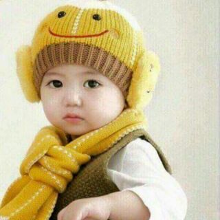 Combo mũ len và bộ chần lông