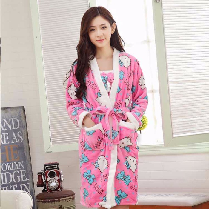 Bộ Đồ Ngủ Lông Cừu San Hô Cao Cấp Dễ Thương Chất Lượng Cao Thời Trang Thu Đông Cho Nữ | BigBuy360 - bigbuy360.vn