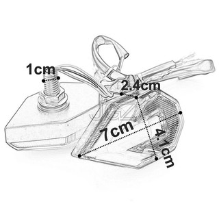 Xi nhan Led mũi tên Kiểu R15 Gắn Xe Máy Giá 1 Đôi