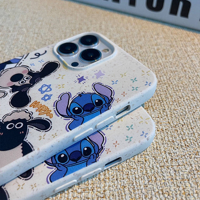 Ốp điện thoại silicone mềm chống rơi in hình nhân vật hoạt hình thích hợp cho iphone 13promax 14 12 11 Xs