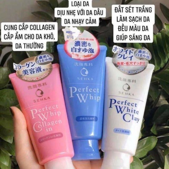 Sữa Rửa Mặt SENKA Perfect Whip120g