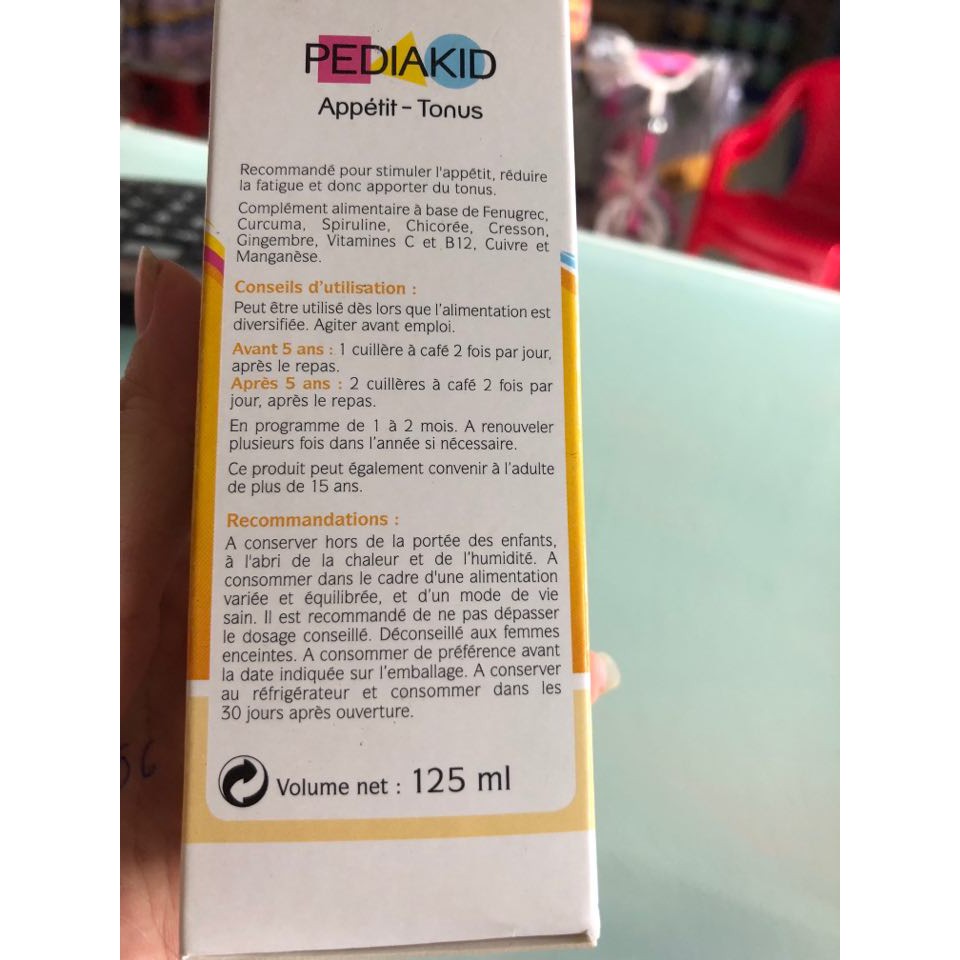 PediaKid Appetit Tonus giúp bé ăn ngon 125ml