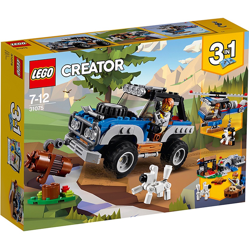 Bộ Lắp Ráp Xe Thám Hiểm Địa Hình LEGO CREATOR 31075 (225 chi tiết) (Hàng Clearance-Không Đổi Trả)