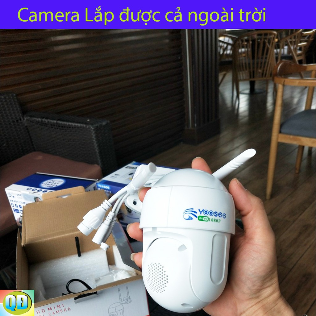 [Đêm Có màu] Camera Wifi Ptz ngoài trời, Có Led, Hồng Ngoại, Chống Chộm, Giám sát Không dây - Cubo Mart