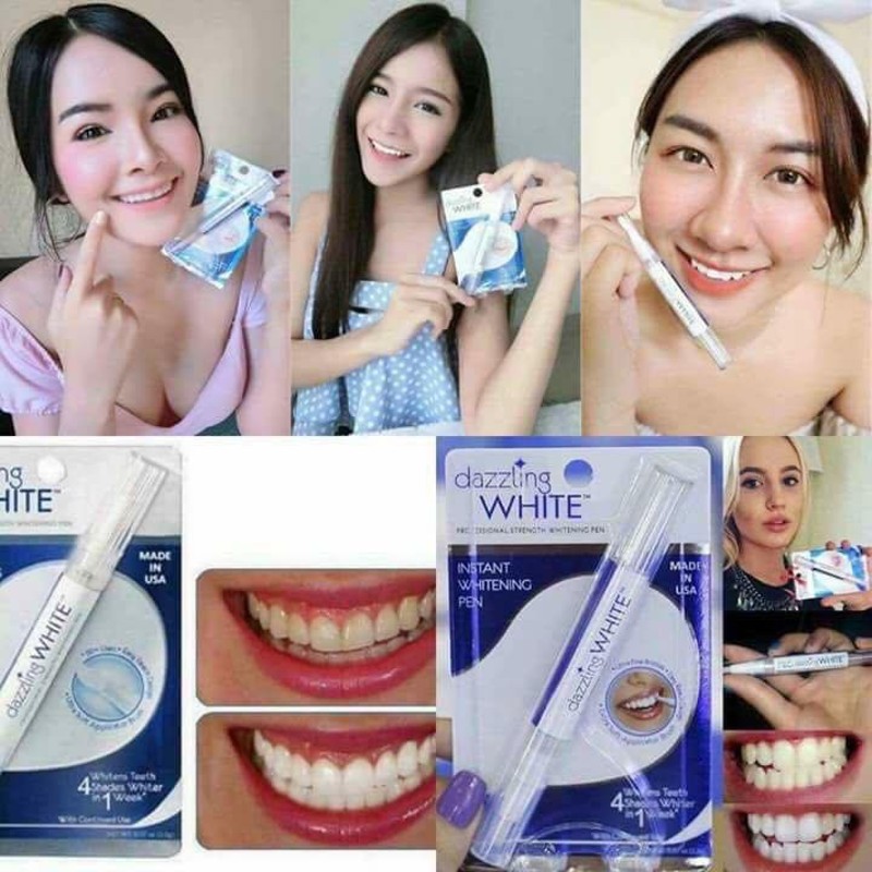 (Hàng Mới Về) Bút Làm Trắng Răng Loại Bỏ Các Vết Ố Vàng Hiệu Quả Dazzling White - Hiệu Quả Trong 7 Ngày Sử Dụng