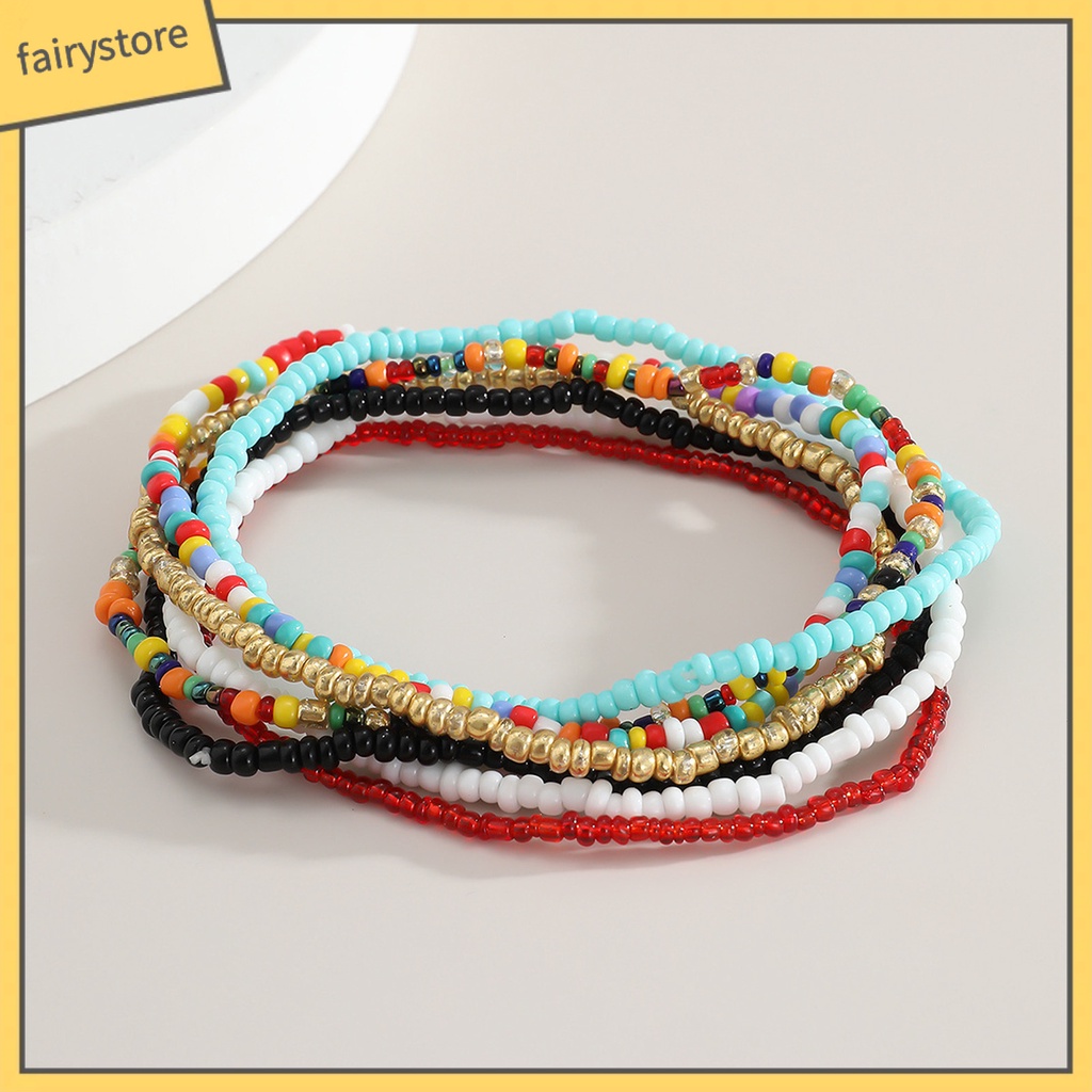 Lắc chân/ vòng tay tự làm thủ công nhiều màu sắc đáng yêu thời trang đi biển