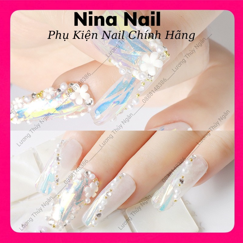 Charm Hoa Nhí Gắn Móng , Charm Hoa Sứ Trang Trí Nail Siêu Xinh