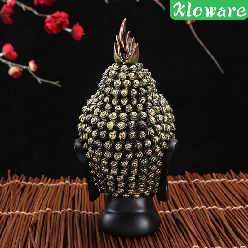 Tượng Đầu Phật Thủ Công Kích Thước 20cm 9.5x9.5x20cm Dùng Trang Trí Nhà Cửa