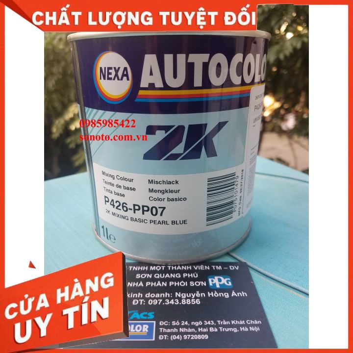 Sơn 2K màu Bơ xanh P426-PP07 1 Lít Nexa Autocolor