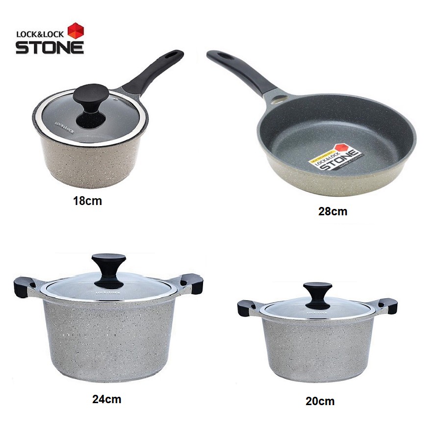 bộ nồi stone lock&lock - bộ nồi stone lock&lock