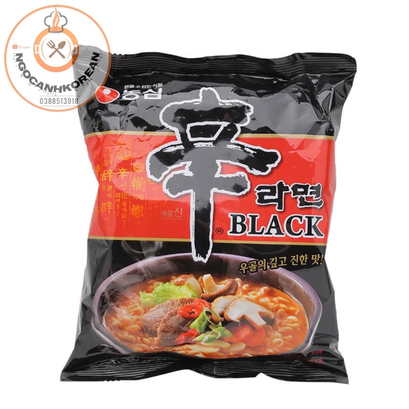 Mỳ Shin Black Cay gói 134gr Hàn Quốc