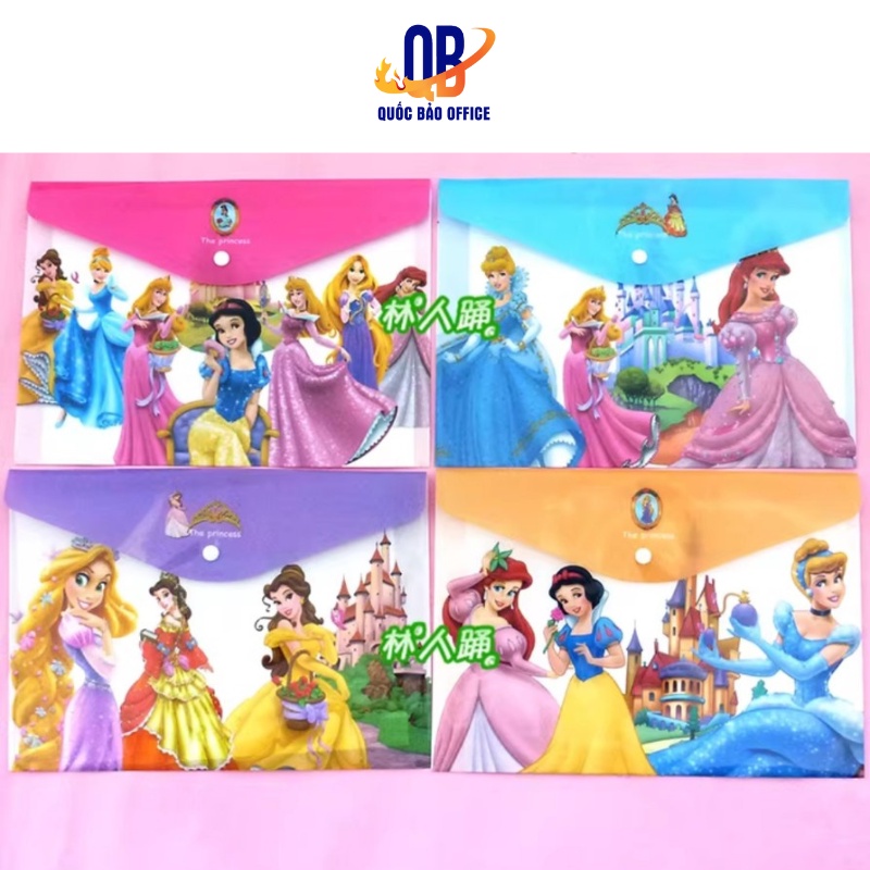 Túi đựng bài kiểm tra A4, Bìa đựng tài liệu  my clear bag hình ngộ nghĩnh bìa nút đựng hồ sơ -1 chiếc