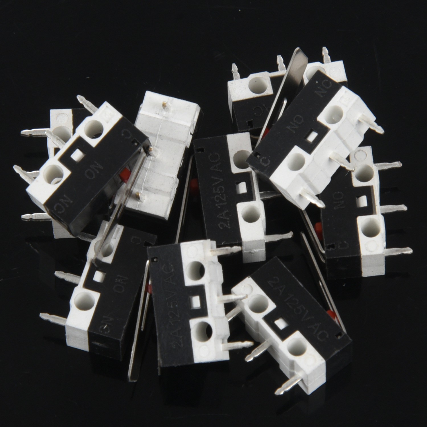 Set 10 Công Tắc Micro Ac 125v 1a Spdt 1no 1nc