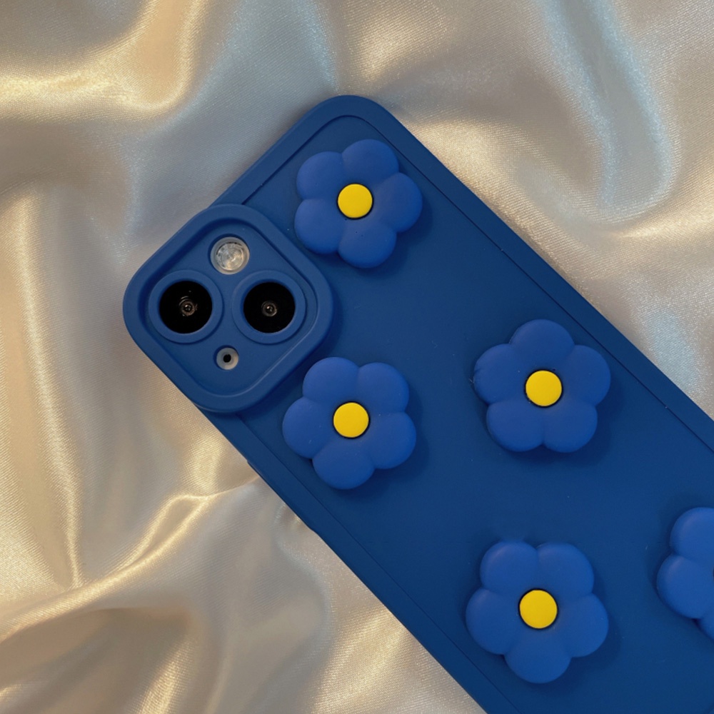 Ốp điện thoại TPU mềm chống sốc in hình hoa cúc thích hợp cho IPhone 13 12 11 Pro Max X XR 8 7 Plus
