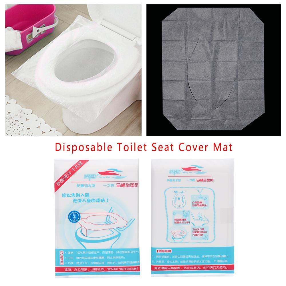 Set 10 / 20 / 50 Tấm Giấy Lót Bồn Cầu Mềm Mại Thoải Mái Dùng Một Lần