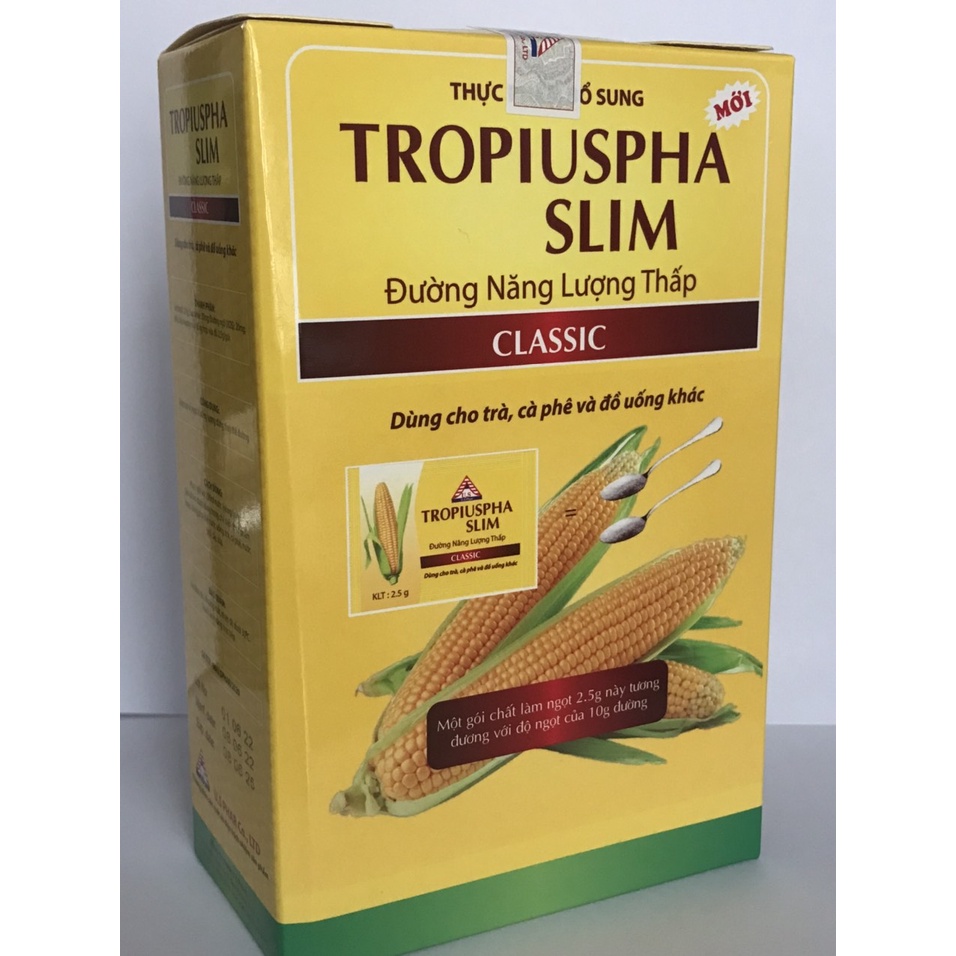 Đường bắp ăn kiêng TROPIUSPHA SLIM 125g - 50 gói x 2.5g