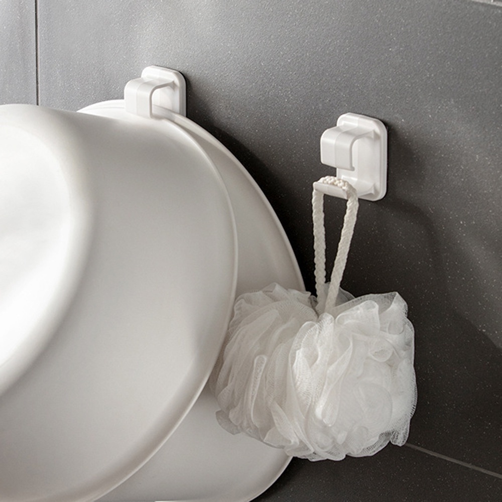 Móc Treo Đồ Dùng Gắn Tường Không Cần Khoan Tiện Dụng Cho Nhà Tắm/ Nhà Bếp