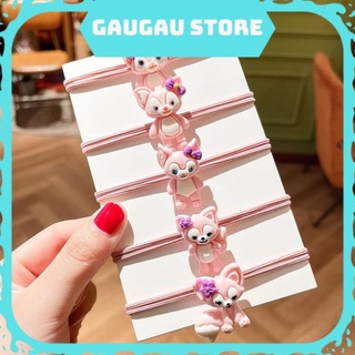 1 dây cột tóc hình chú cáo hoạt hình màu hồng dễ thương