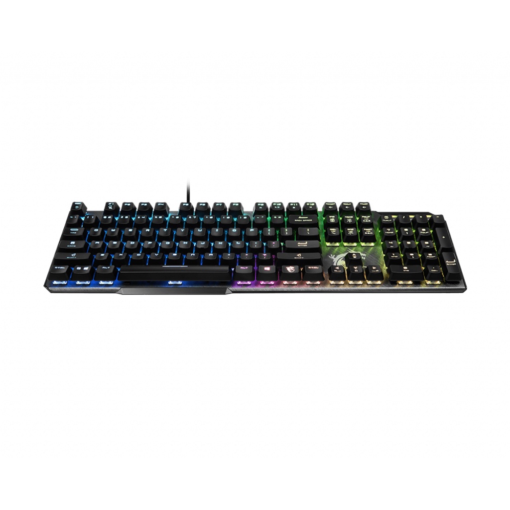 Bàn phím cơ gaming MSI Vigor GK50 Elite LL US màu đen (Kailh standard white switches)