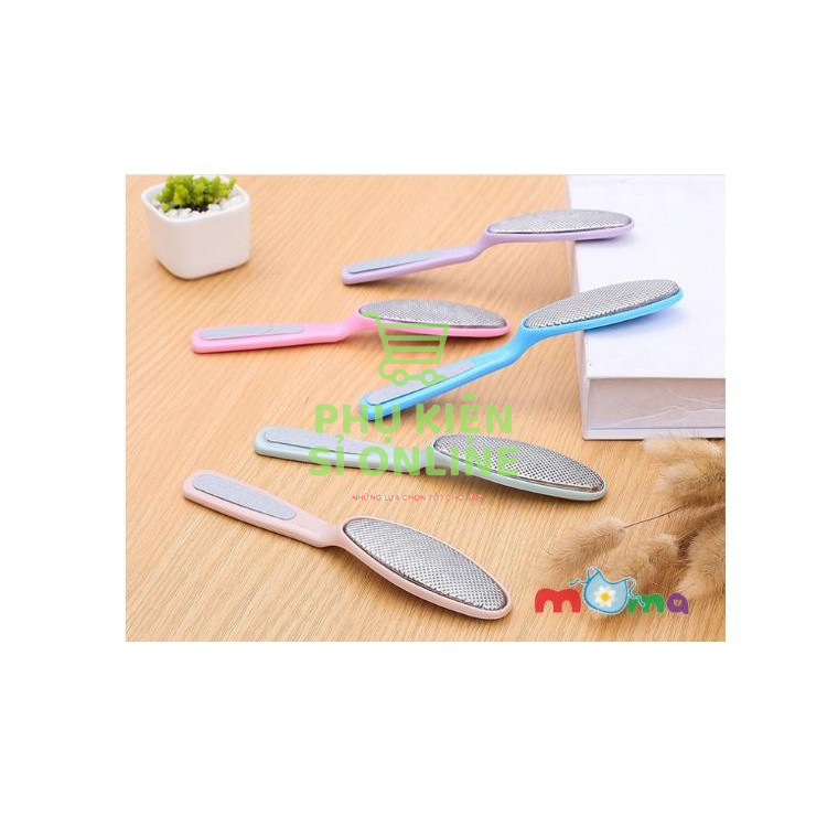 Dụng cụ chà gót chân bằng thép 2in1 có 2 mặt tiện dụng tẩy tế bào chết an toàn Store4girls