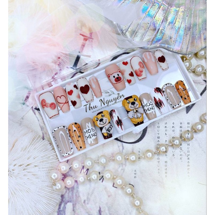 Mẫu nail box phom nhọn,nail box phom thang,phom vuông đính móng tay