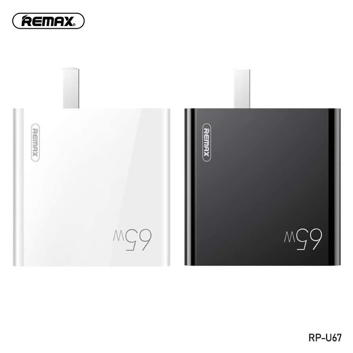 Cốc sạc siêu nhanh Remax RP-U67 3 cổng sạc (2 cổng Type C 1 cổng USB) max 65W